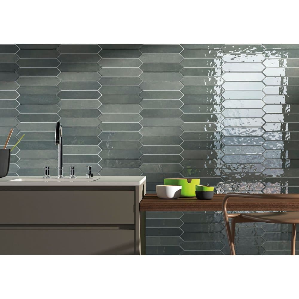 MSI Lakeview Jade 2.5 in. x 13 in. Premium Porcelain Pickett Look Floor and Wall Tile (0.20 sq. ft. /Each) (3)