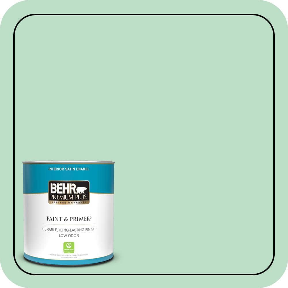 BEHR PREMIUM PLUS #470C-3 Spirited Green Flat Low Odor & Primer (1)