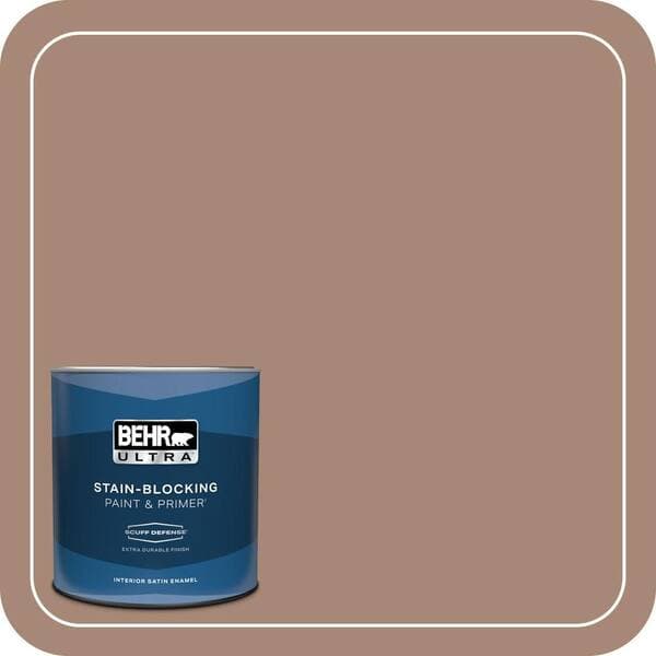 BEHR ULTRA 1 qt. #PPU3-14 Tribal Pottery Extra Durable Satin Enamel Interior Paint & Primer (2)