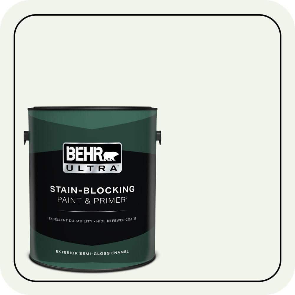 BEHR ULTRA 1 gal. #W-B-510 Frosted Juniper Semi-Gloss Enamel Exterior Paint & Primer
