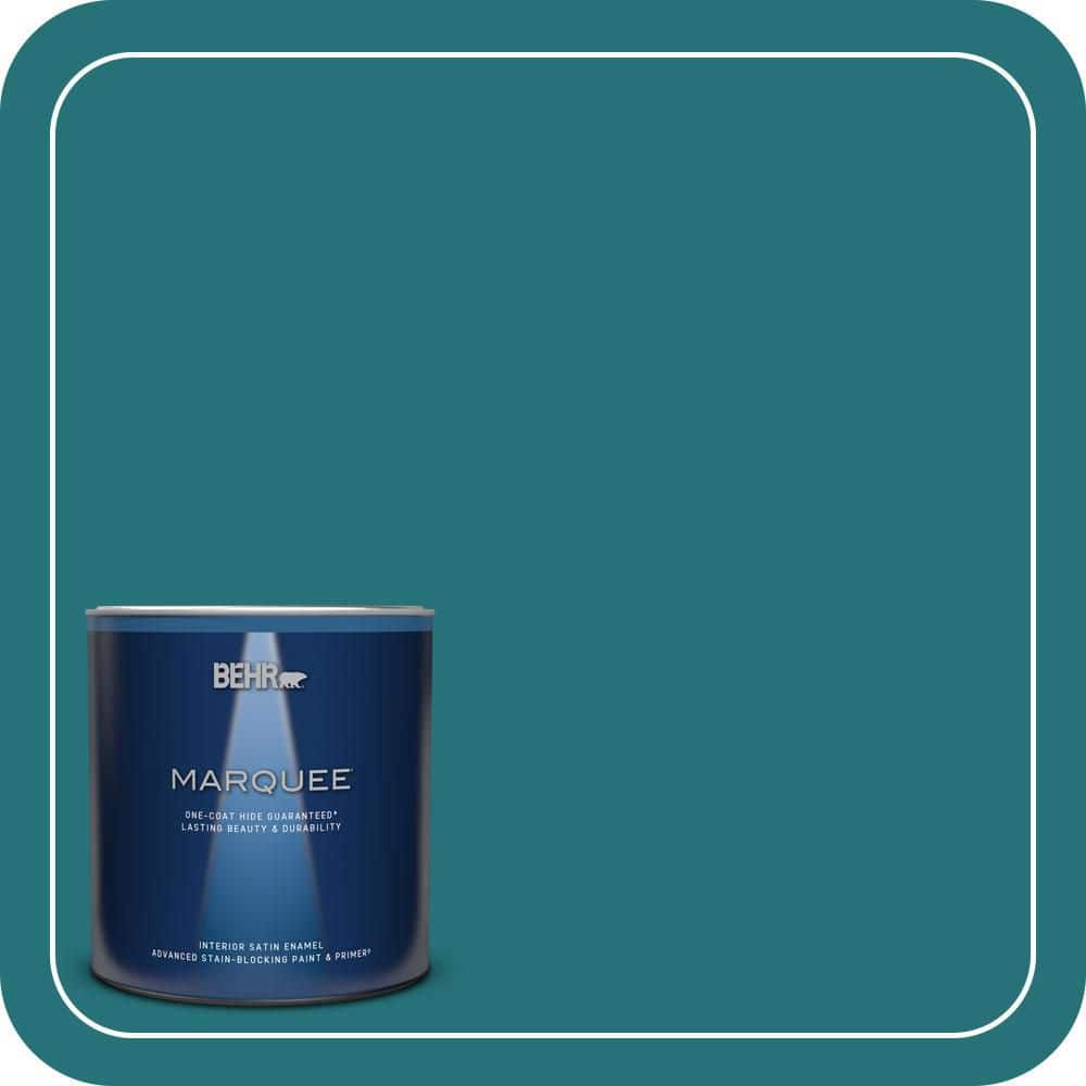 BEHR MARQUEE 1 qt. #520D-7 Mosaic Tile Satin Enamel Interior Paint & Primer