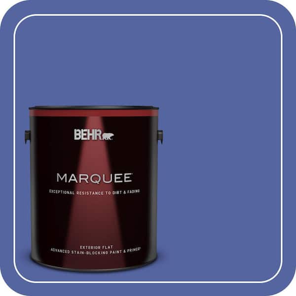 BEHR MARQUEE 1 gal. #T13-9 Electrify Flat Exterior Paint & Primer (2)