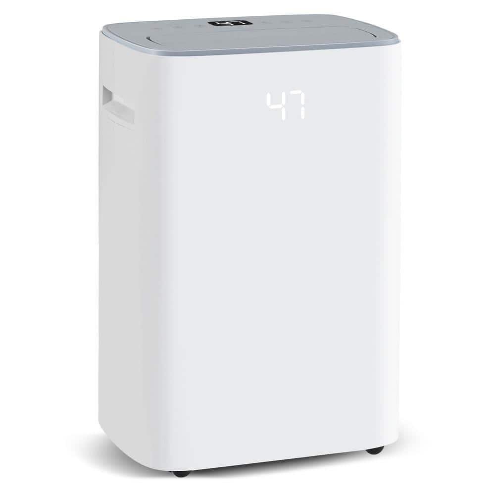 HONGGE 52 pt. Dehumidifier with Auto Drain or Manual Drainage for Home Basement-White