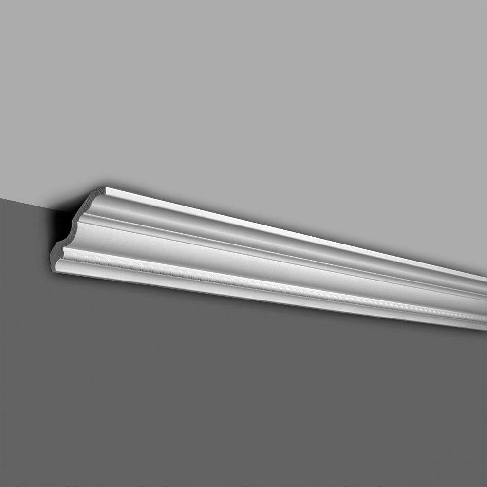 American Pro Decor 3 in. x 3 in. x 96 in. Recycled Polystyrene Ribbon Rope Crown Moulding Pro Pack 48 LF (6-Pack) (2)