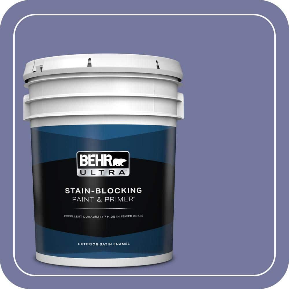 BEHR ULTRA 5 gal. #630D-6 Palace Purple Satin Enamel Exterior Paint & Primer