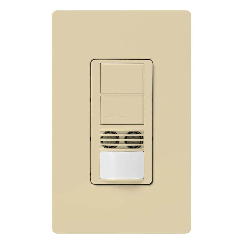 Lutron Maestro Dual-Circuit Dual-Tech Motion Sensor Switch, 6-Amp/Single Pole, Ivory (MS-A202-IV) (3)