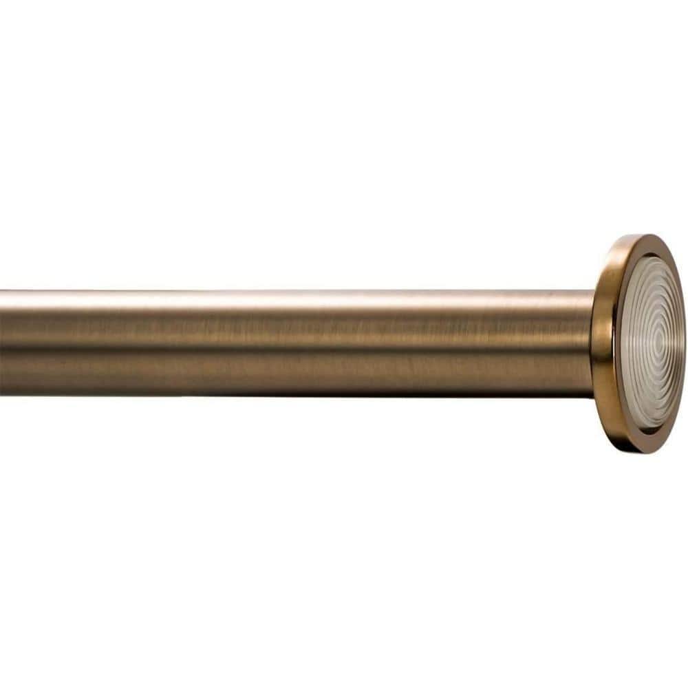 Dyiom Tension Curtain Rod - Spring Tension Rod for Windows or Shower, 24 to 36 In.. Warm Gold (3)