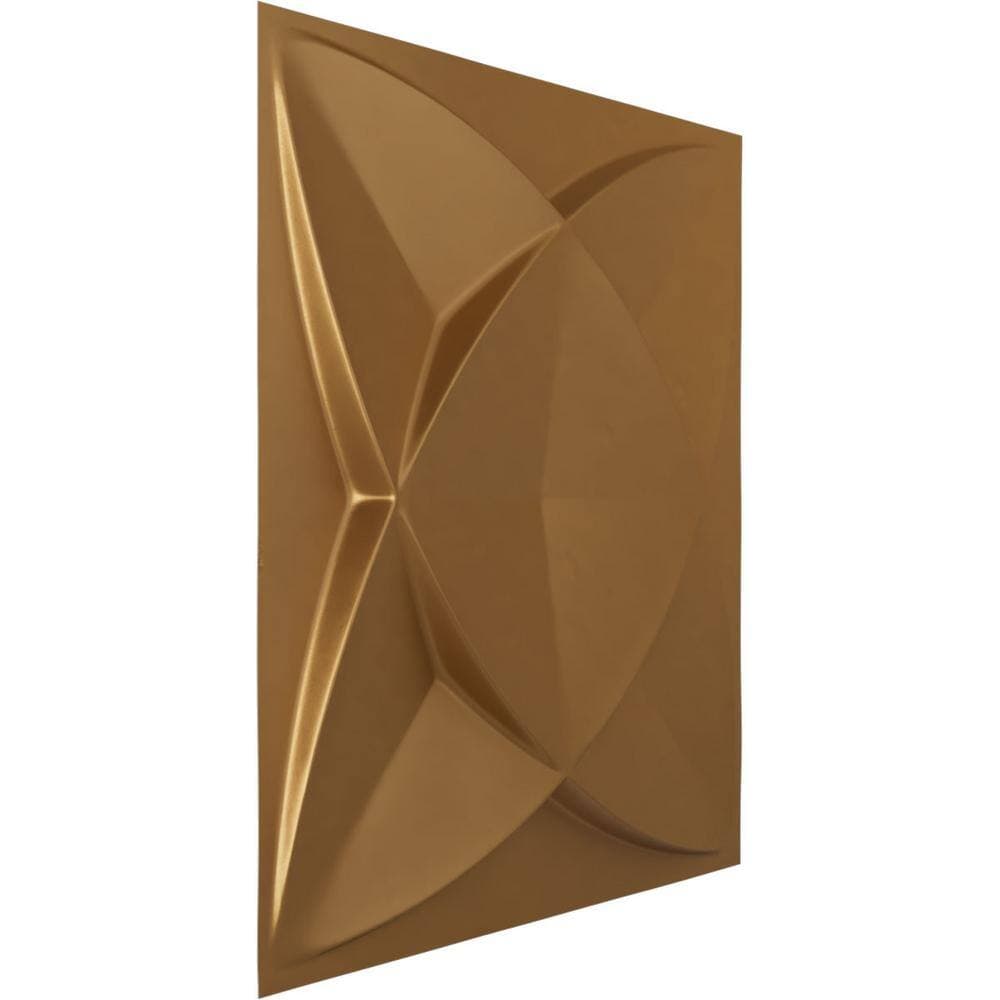 Ekena Millwork 19 5/8 in. x 19 5/8 in. Speedwell EnduraWall Decorative 3D Wall Panel, Gold (12-Pack for 32.04 Sq. Ft.) (2)