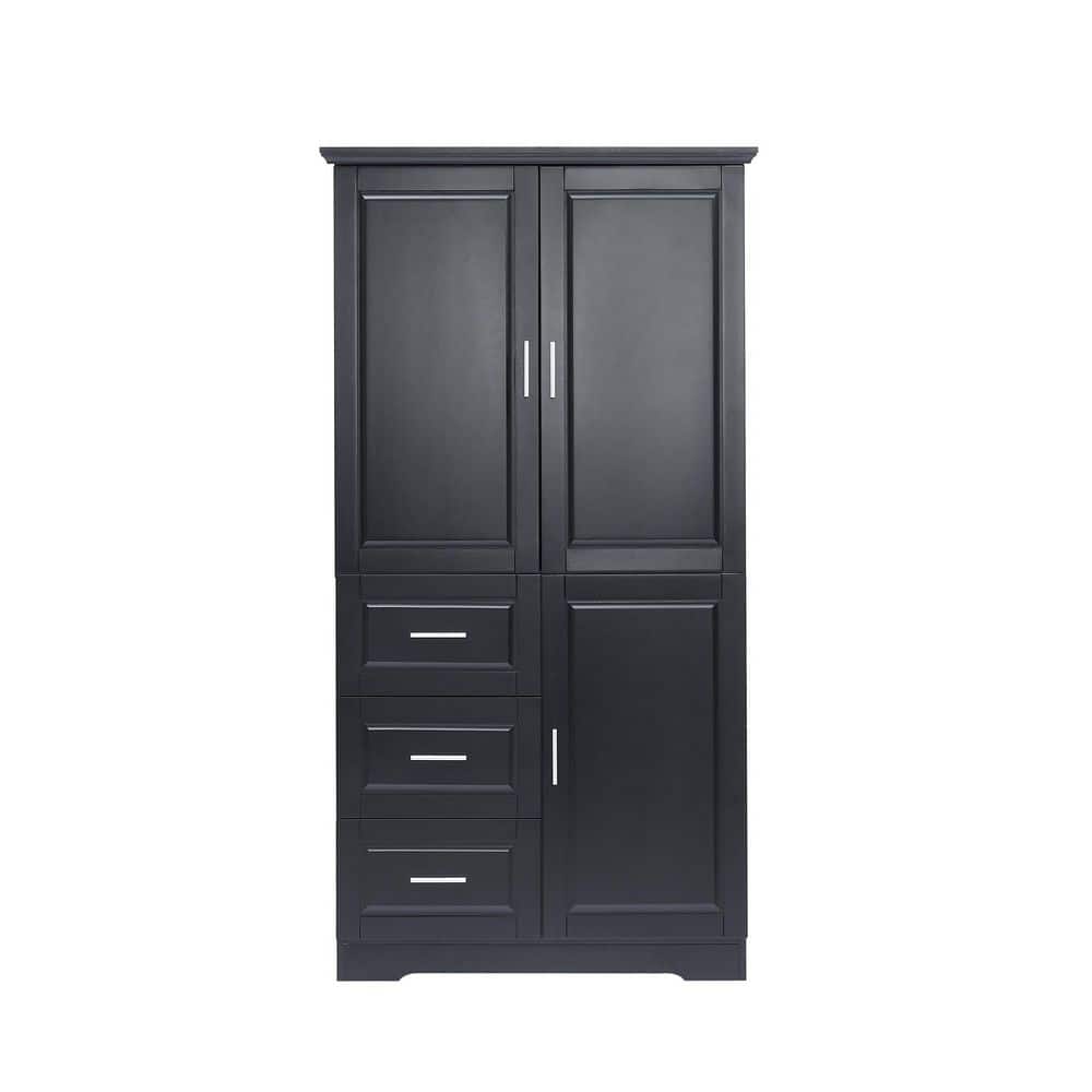 Boosicavelly 32.6 in. W 19.6 in. D 62.2 in. H Linen Cabinet (1)