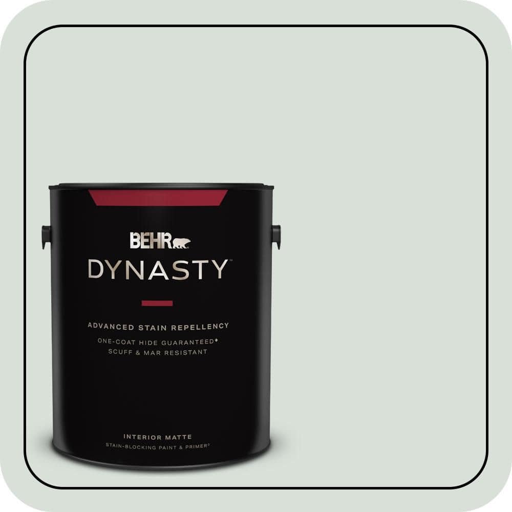 BEHR DYNASTY 1 gal. #N420-1 Juniper Breeze Matte Interior Stain-Blocking Paint & Primer