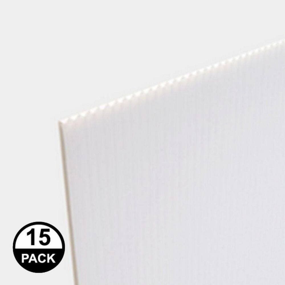 Coroplast 48 in. 96 in. (4mm) Corrugated Twinwall Plastic Sheet