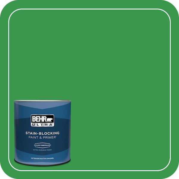 BEHR PREMIUM PLUS #450B-6 Formal Garden Flat Low Odor & Primer (3)