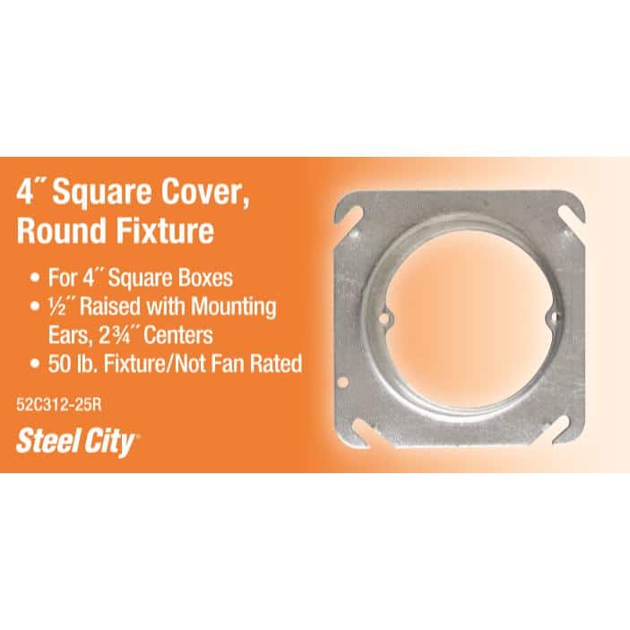 Steel City 4 in. Square Mud Ring (52C312-25R) (2)