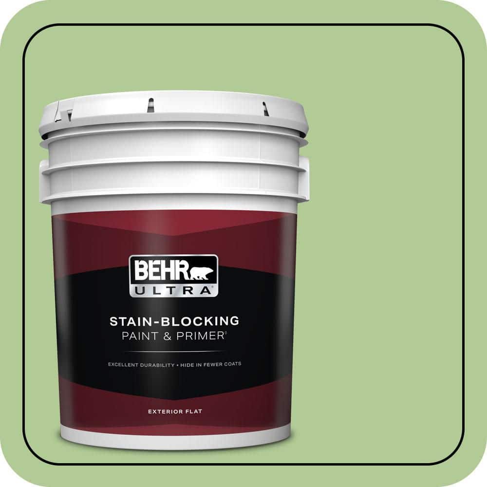BEHR ULTRA 5 gal. #430D-4 Garden Spot Flat Exterior Paint & Primer