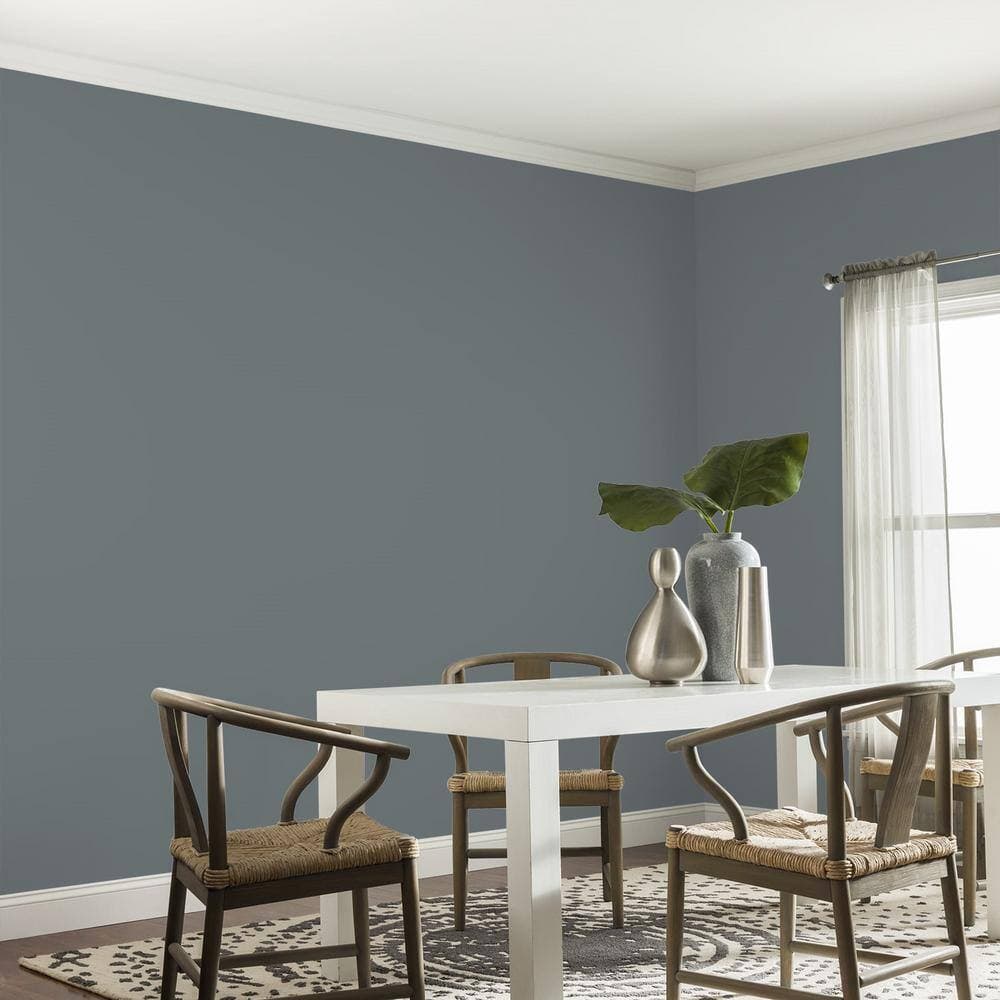 Glidden Diamond 1 gal. #PPG1012-6 Volcanic Ash Eggshell Interior Paint with Primer (4)