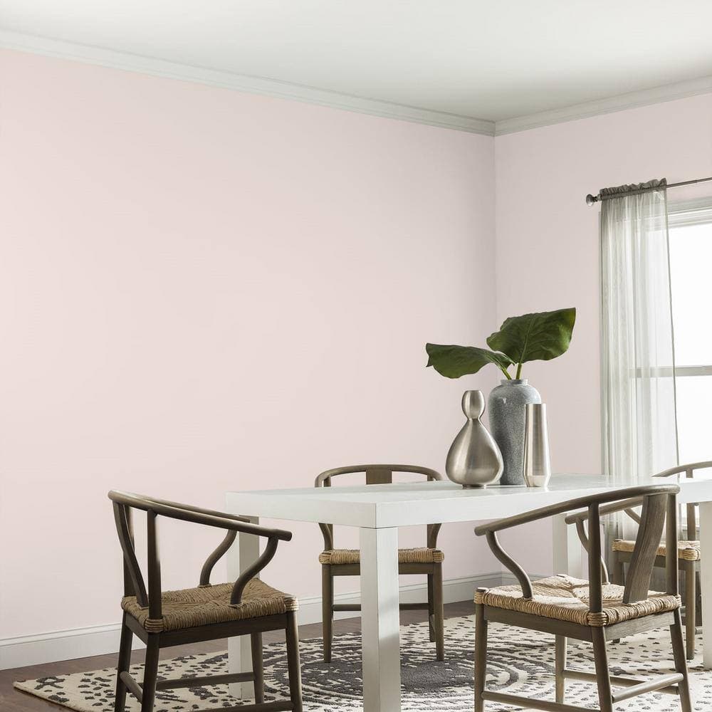 Glidden Premium 5 gal. PPG1061-2 Wistful Beige Satin Interior Latex Paint (4)