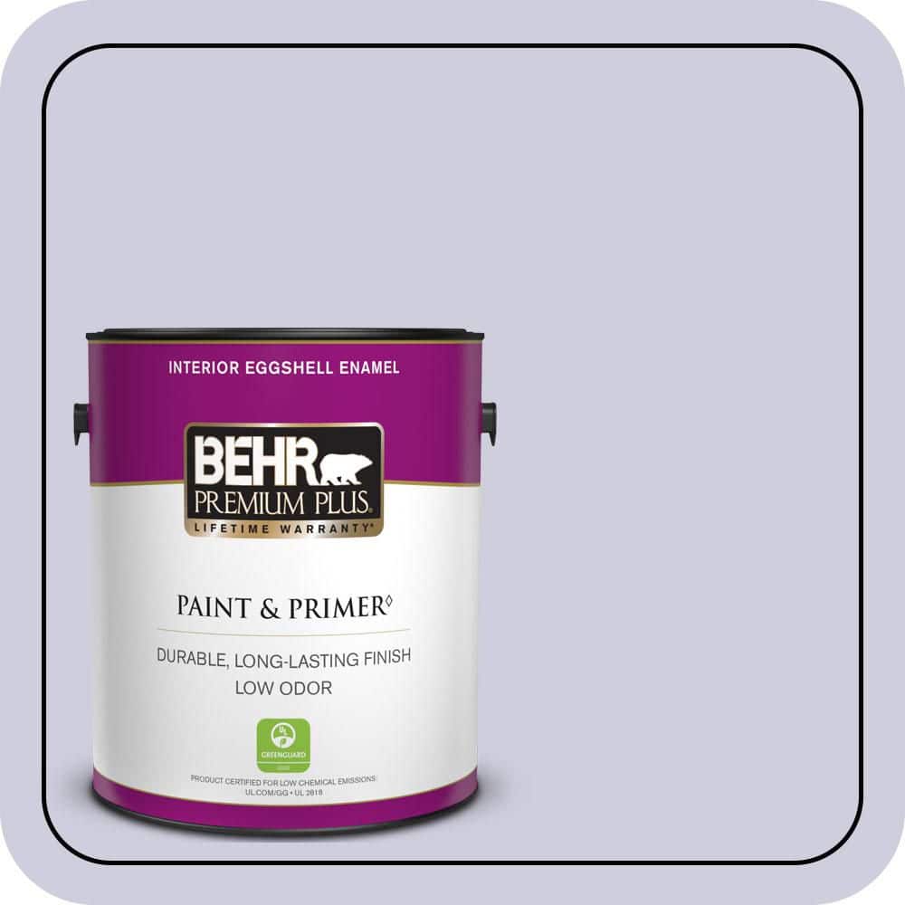 BEHR PREMIUM PLUS 1 gal. #640C-2 Lavender Sparkle Eggshell Enamel Low Odor Interior Paint & Primer