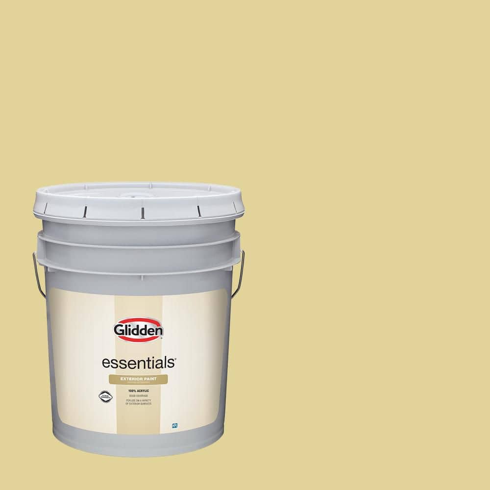 Glidden Essentials 5 gal. PPG1109-3 Twinkle Toes Semi-Gloss Exterior Paint