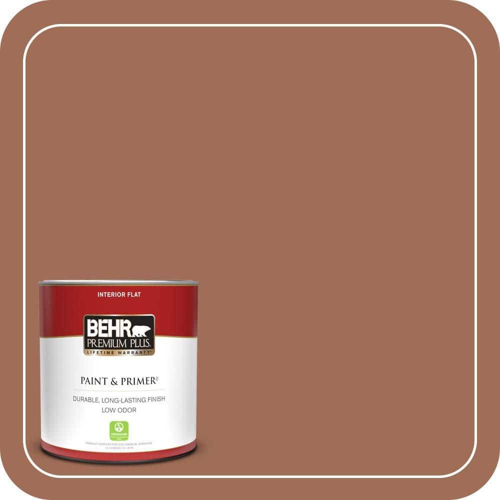 BEHR PREMIUM PLUS #230F-6 Earth Tone Flat Low Odor & Primer (1)