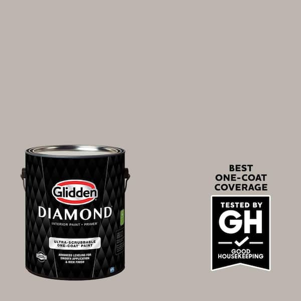 Glidden Diamond 1 gal. PPG1022-3 Silver Dollar Satin Interior Paint with Primer (2)