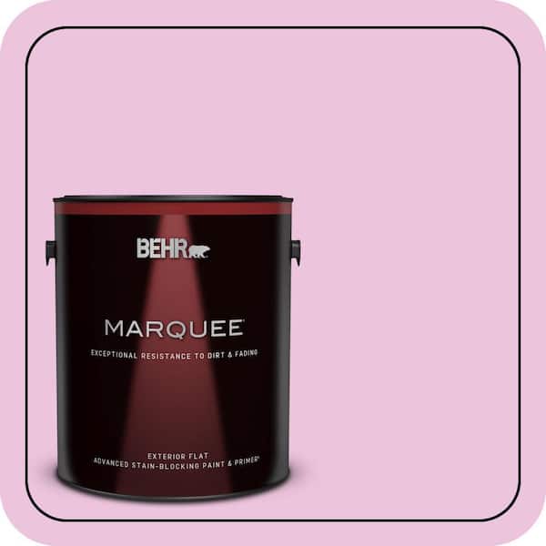 BEHR MARQUEE 1 gal. #680A-2 Sugar Sweet Flat Exterior Paint & Primer (2)