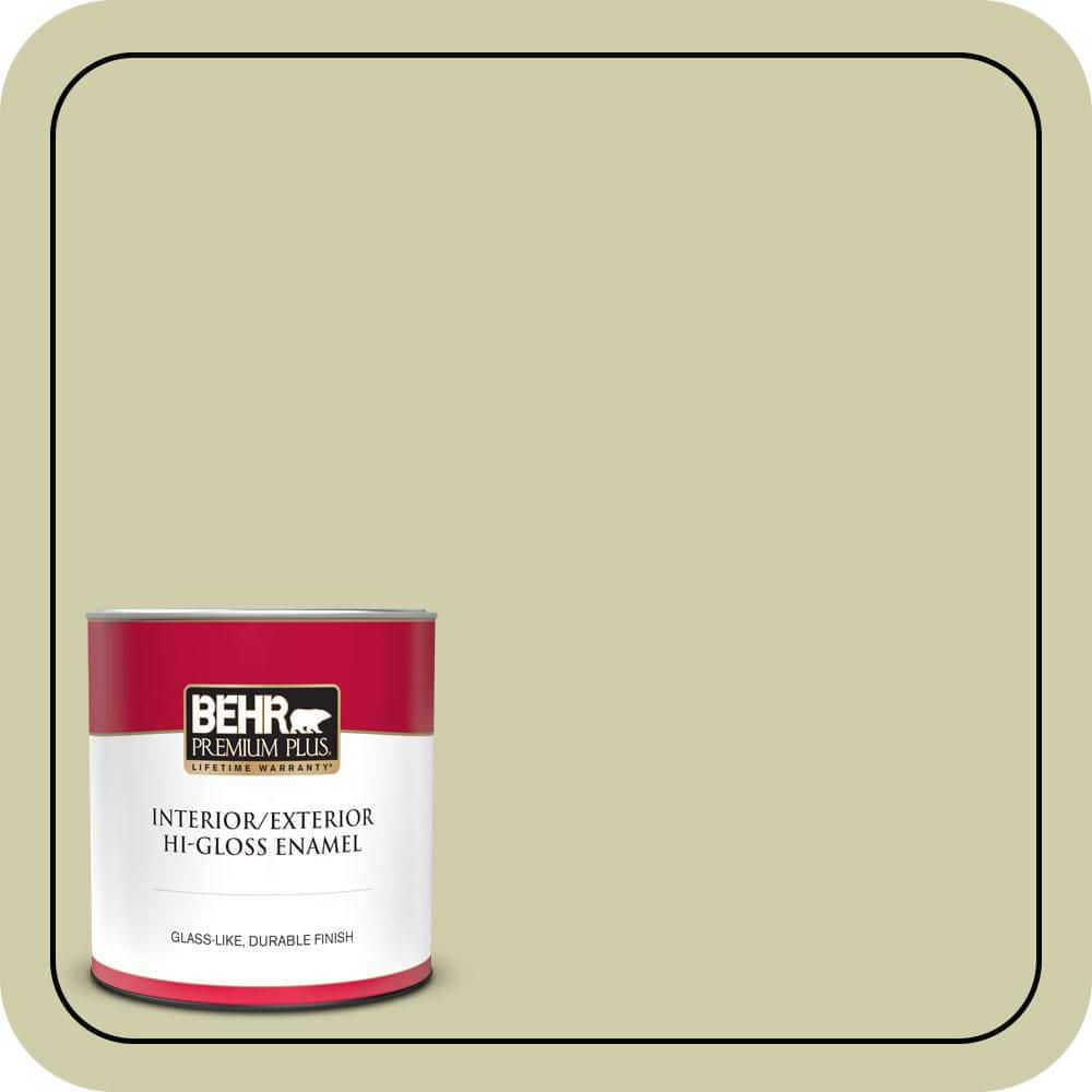 BEHR PREMIUM PLUS 1 qt. #S340-3 Hybrid Hi-Gloss Enamel Interior/Exterior Paint & Primer (1)