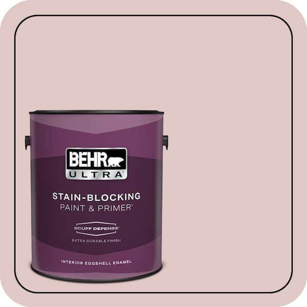 BEHR PREMIUM PLUS #160E-2 Pink Water Flat Low Odor & Primer (2)