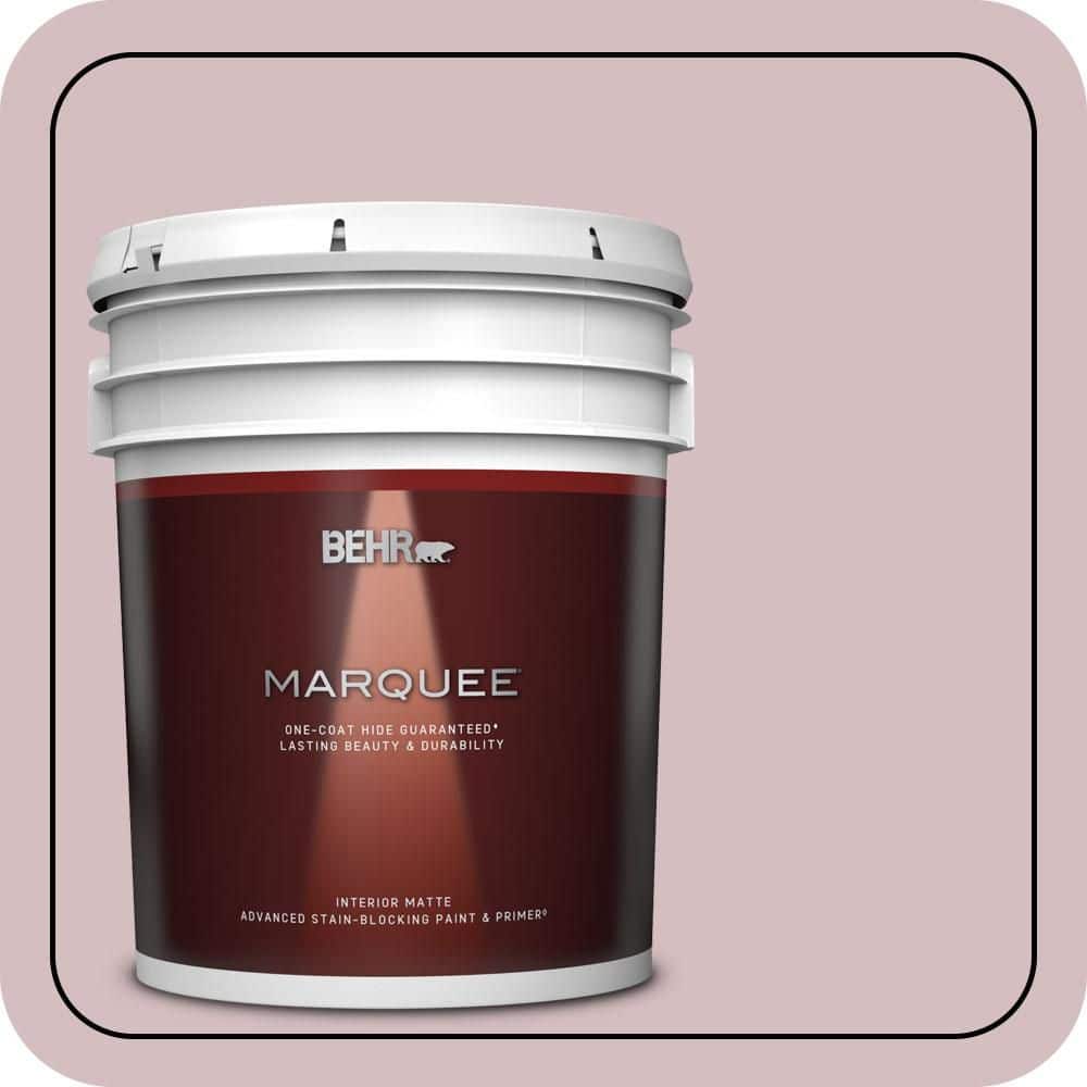 BEHR MARQUEE 5 gal. #PPU17-09 Embroidery Matte Interior Paint & Primer