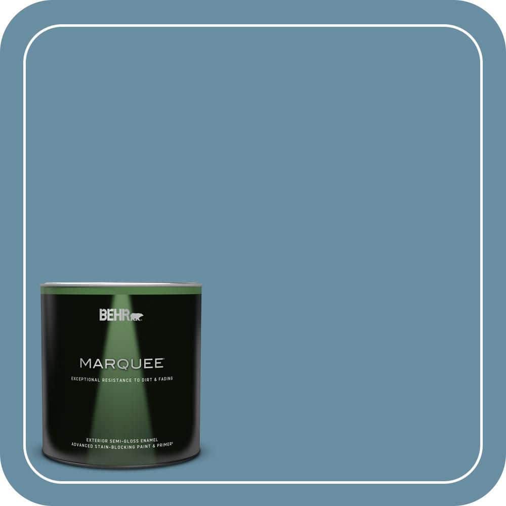 BEHR MARQUEE 1 qt. #PPU14-04 French Court Semi-Gloss Enamel Exterior Paint & Primer