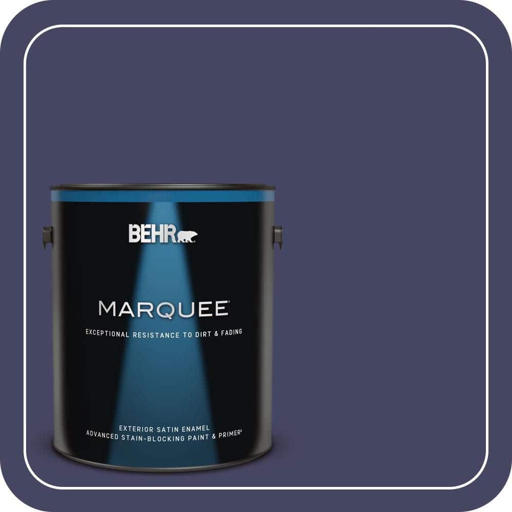 BEHR MARQUEE 1 gal. #S-H-630 Lunar Eclipse Satin Enamel Exterior Paint & Primer