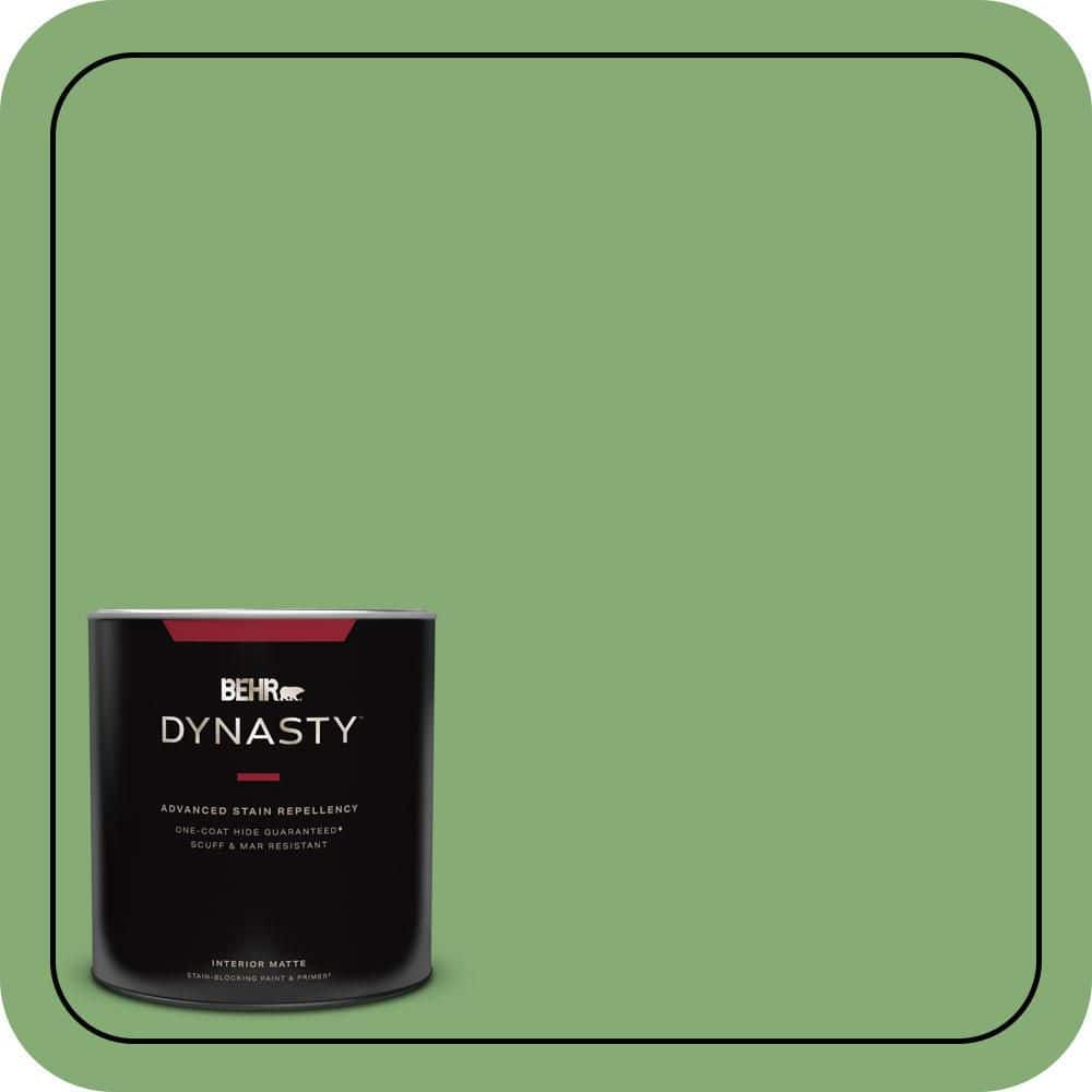 BEHR DYNASTY 1 qt. #440D-5 Pesto Matte Interior Stain-Blocking Paint and Primer