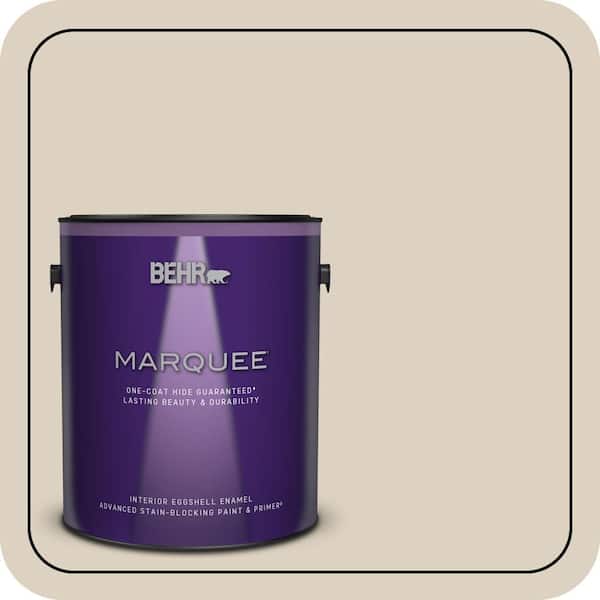 BEHR MARQUEE 1 gal. #PPU7-10 Roman Plaster One-Coat Hide Eggshell Enamel Interior Paint & Primer (2)
