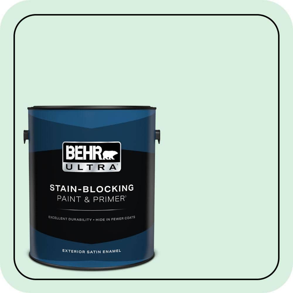 BEHR ULTRA 1 gal. #P410-1 Pondscape Satin Enamel Exterior Paint & Primer