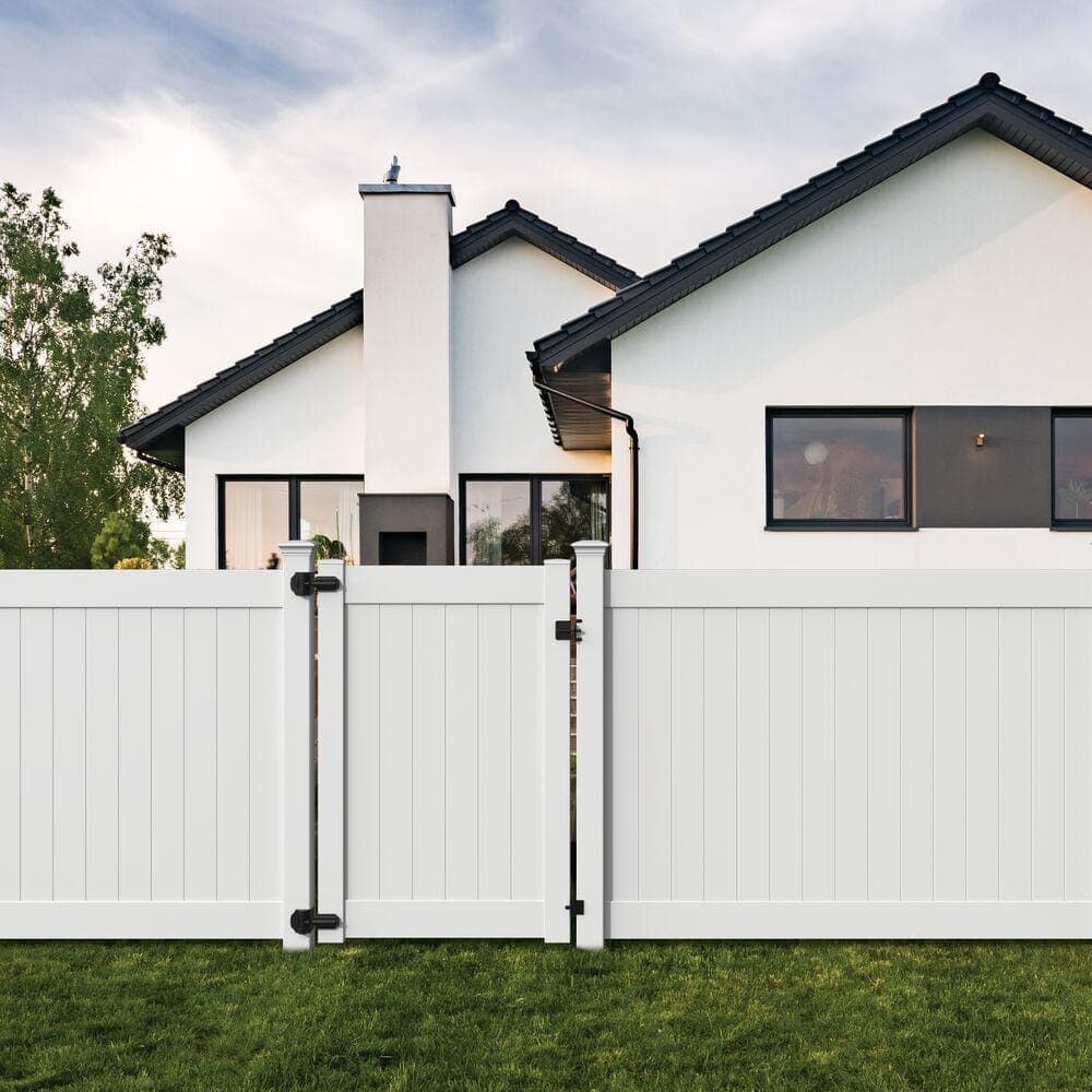 Veranda Linden 4 ft. W x 6 ft. H White Un-Assembled Vinyl Fence Gate (2)