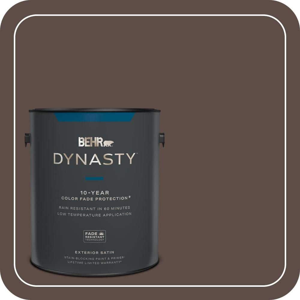 BEHR DYNASTY 1 gal. #MQ2-35 Cabin in the Woods Satin Enamel Exterior Stain-Blocking Paint & Primer