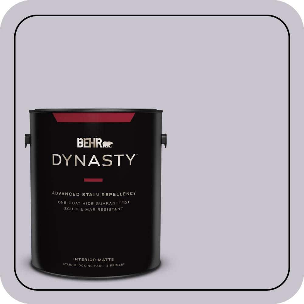 BEHR DYNASTY 1 gal. #N560-1 Posture and Pose Matte Interior Stain-Blocking Paint & Primer