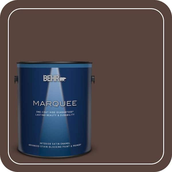 BEHR PREMIUM PLUS #BXC-78 Cordovan Leather Enamel Low Odor & Primer (4)