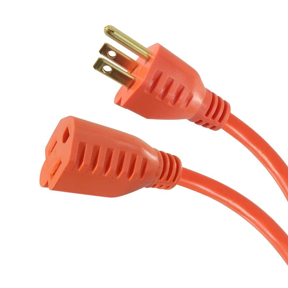 HDX 50 ft. 16/3 Orange Indoor/Outdoor Extension Cord