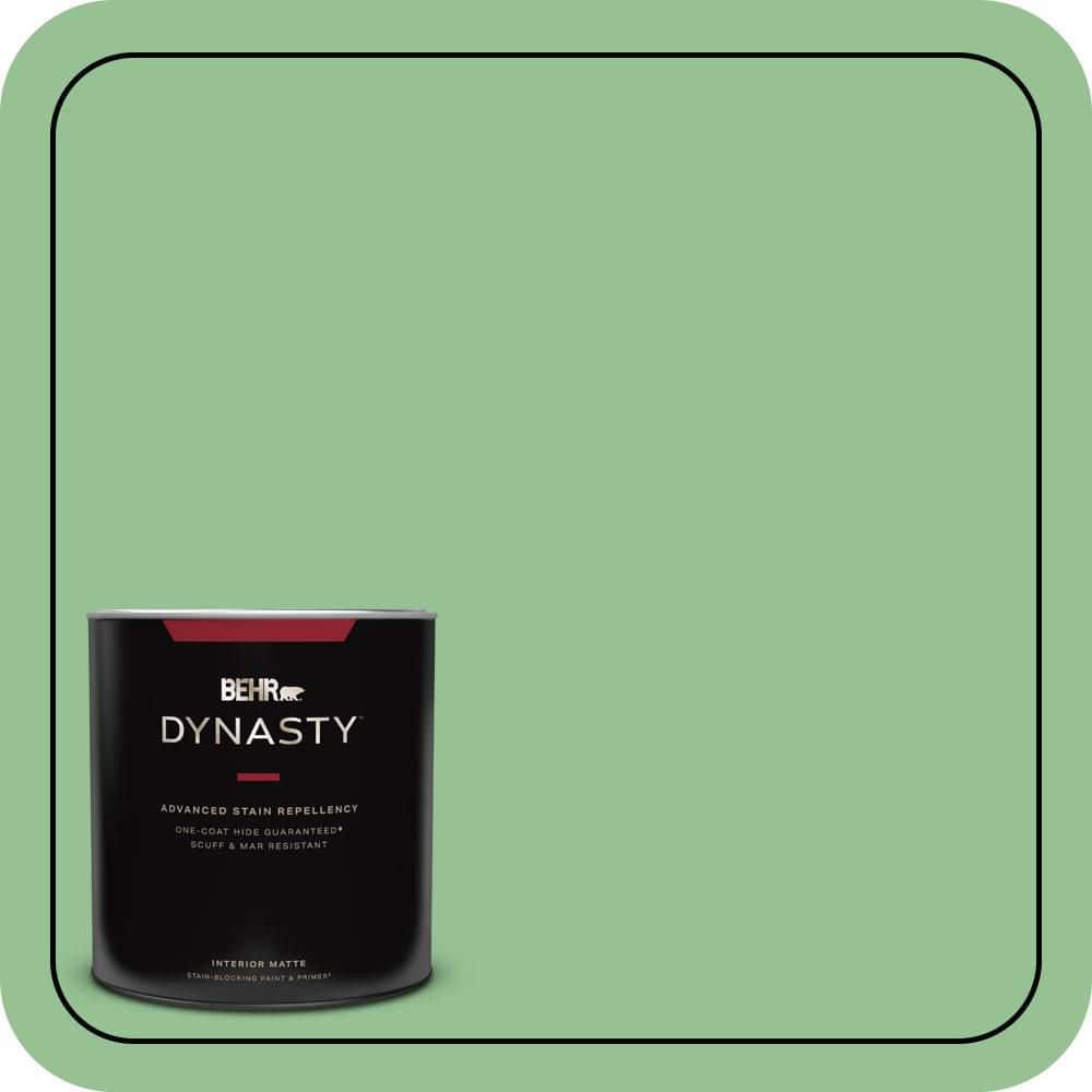 BEHR DYNASTY 1 qt. #450D-5 Velvet Leaf Matte Interior Stain-Blocking Paint & Primer