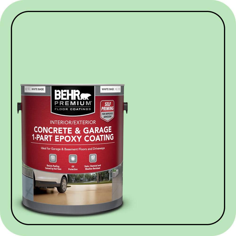 BEHR PREMIUM #P390-3 Self-Priming 1-Part Epoxy Satin Interior/Exterior Concrete and Garage Floor Paint (1)