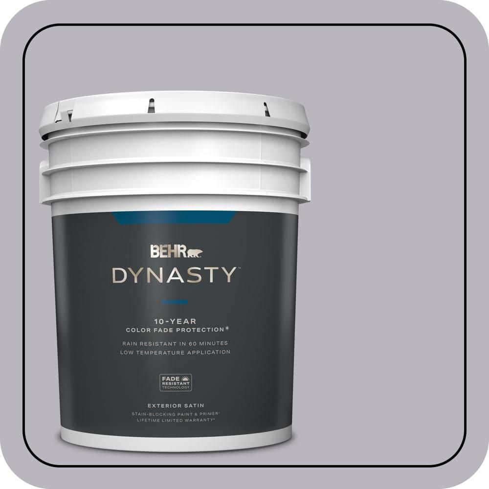 BEHR DYNASTY 5 gal. #N550-3 Best in Show Satin Enamel Exterior Stain-Blocking Paint & Primer