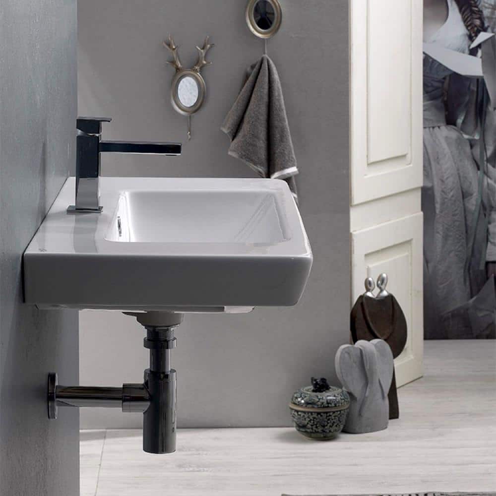 Nameeks Porto Wall Mounted Bathroom Sink in White (3)