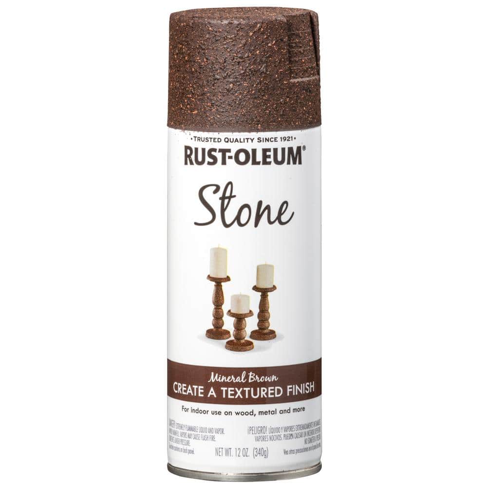 Rust-Oleum Specialty 12 oz. Mineral Brown Stone Textured Finish Spray Paint (3)