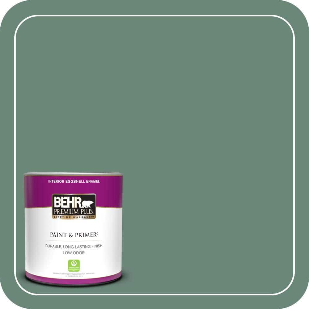 BEHR PREMIUM PLUS #S420-5 Sycamore Grove Enamel Interior/Exterior Paint & Primer Color Sample (1)