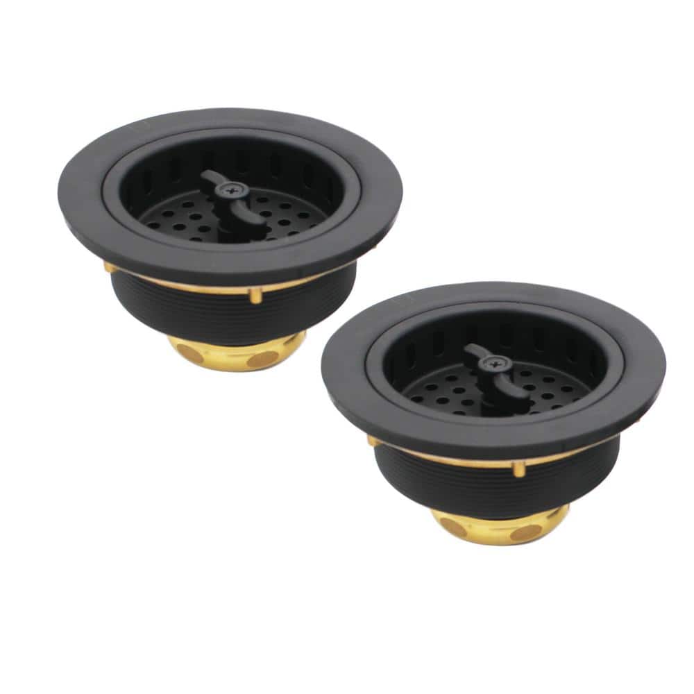 Westbrass Wing Nut Style Large Kitchen Sink Basket Strainer, Pack (1)