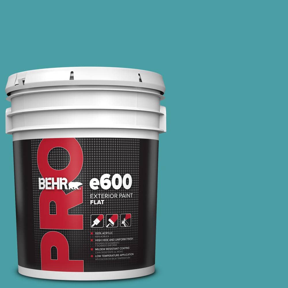 BEHR PRO 5 gal. #M460-5 Aqua Fresco Flat Exterior Paint