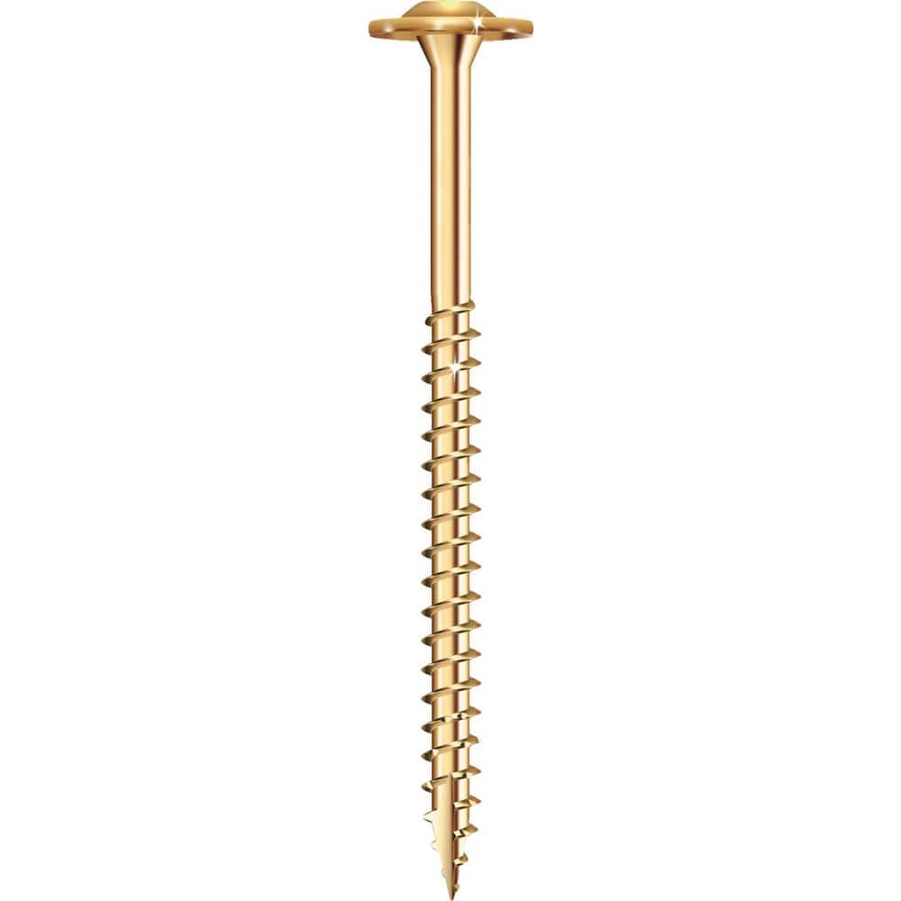 GRK Fasteners #8 x 1 in. Star Drive Low Profile Washer Head Cabinet Wood Screw Combo Kit 2 of (100-per Pack) (2)