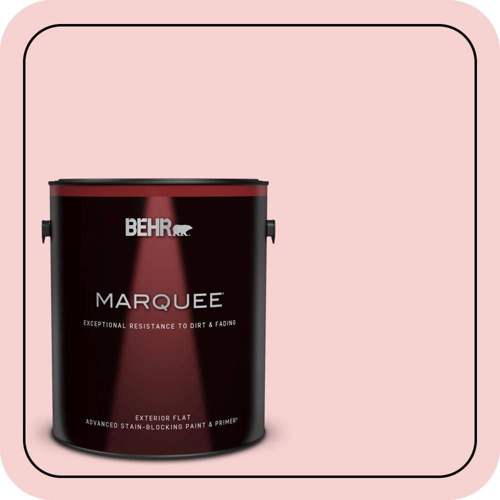 BEHR MARQUEE 1 gal. #P170-1A Pinky Promise Flat Exterior Paint & Primer (1)