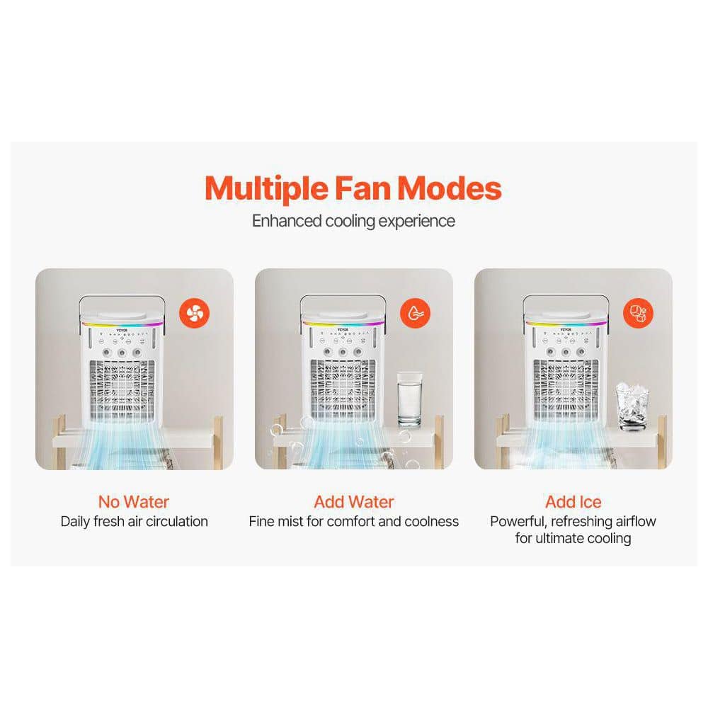 Tahanbath Portable Air Conditioner 4-in-1 Evaporative Air Cooler and Remote Control 3 Speeds (2)