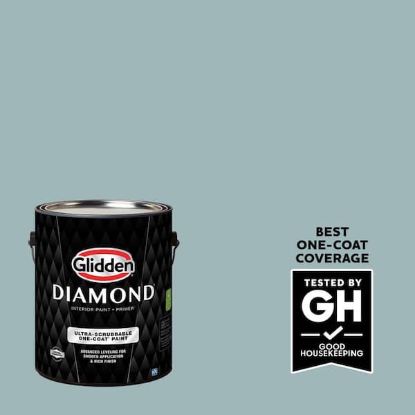 Glidden Diamond 1 gal. PPG1035-3 Blue By You Eggshell Interior Paint with Primer (2)
